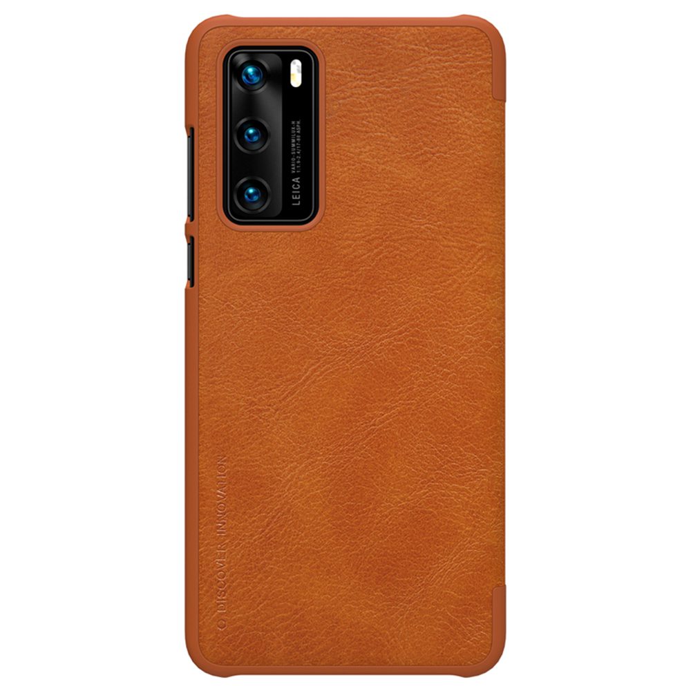 

NILLKIN Protective Leather Phone Case For HUAWEI P40 Smartphone - Brown