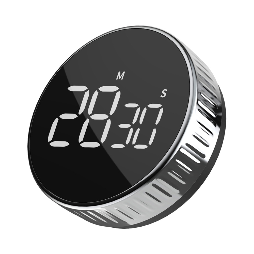 Hommini Round Magnetic Timer Black