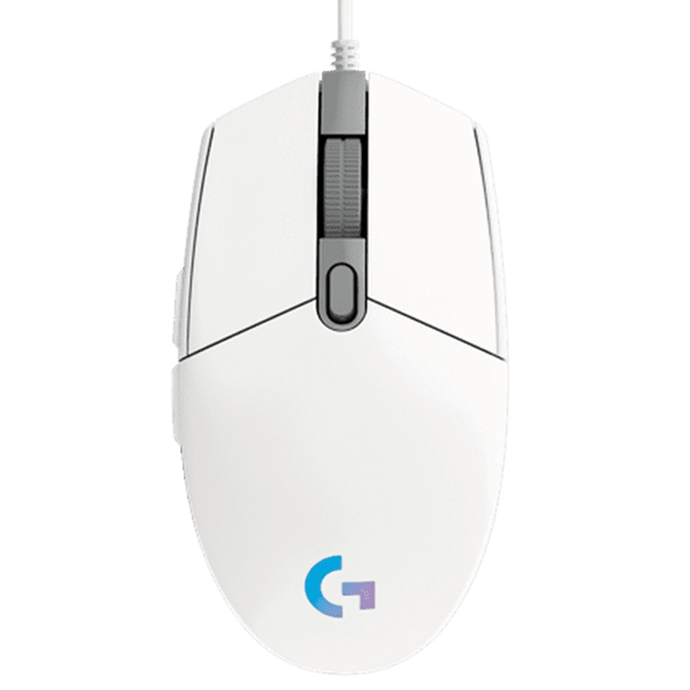 

Logitech G102 LIGHTSYNC RGB Wired Gaming Mouse 6 Programmable Keys Max Resolution 8000DPI - White