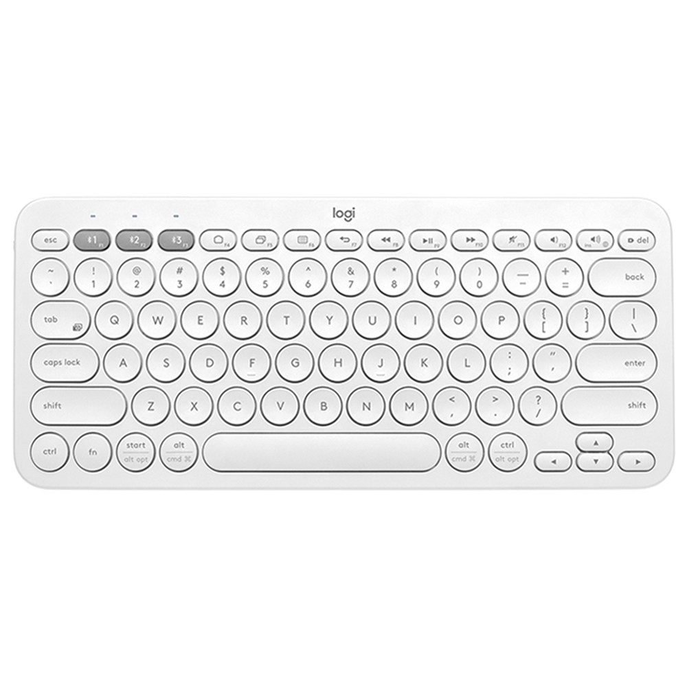 

Logitech K380 Multi-Device Bluetooth Keyboard for Windows, Mac, Chrome OS, Android, iPad, iPhone, Apple TV Compatible with Flow Cross Computer Control and Easy-switch up to 3 Devices - White