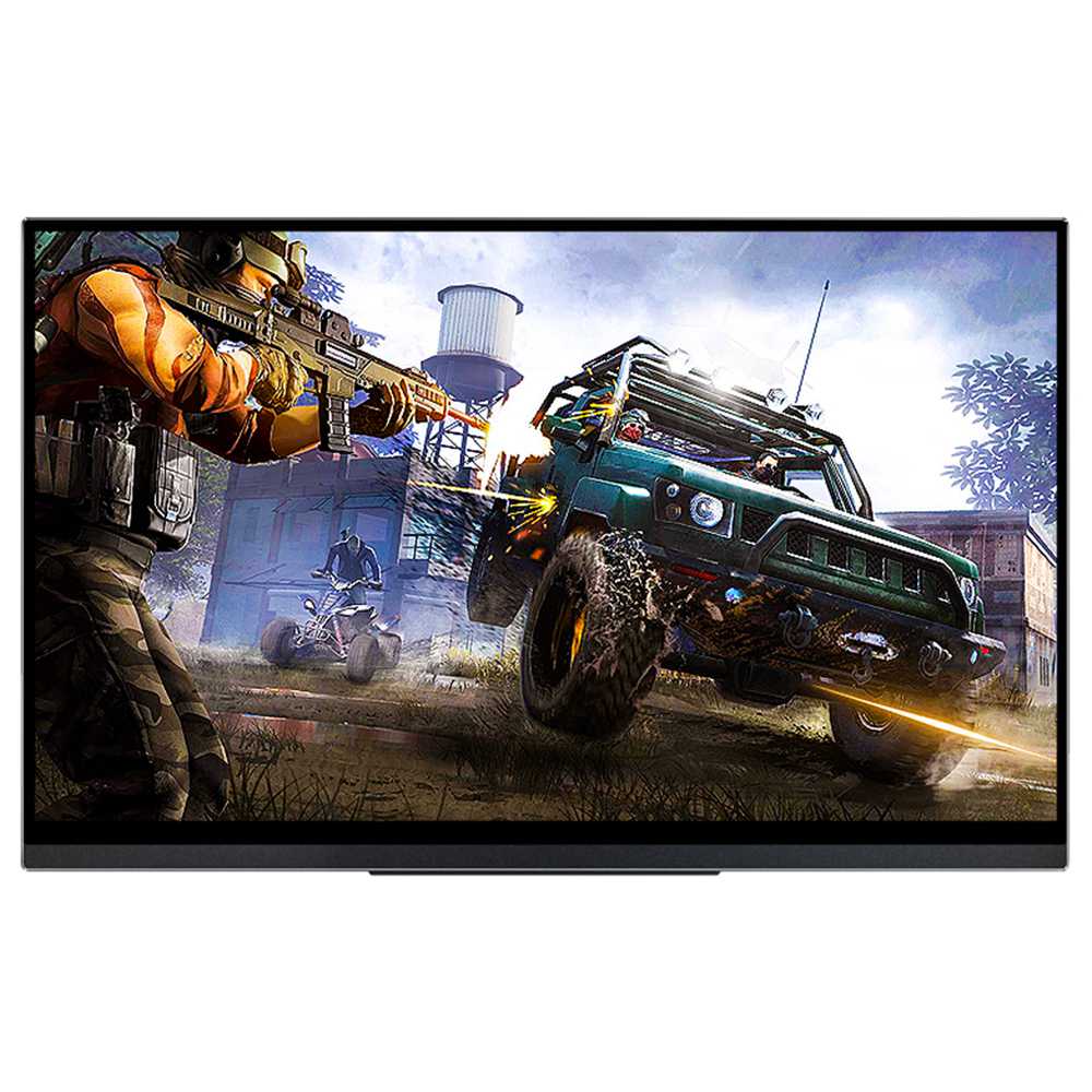 

Sculptor MF156LG Auto-rotating 15.6" 1080P 144Hz FHD IPS OSD Touch Menu Portable Monitor 72% NTSC HDR Dual Type-C+Mini HDMI Gaming Display Screen For Smartphones Digital Cameras Tablets Laptops Game Consoles - Black