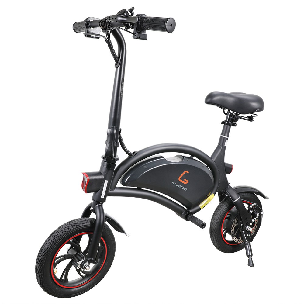 KugooKirin B1 Folding Moped Electric Bike 250W Motor 12 Inch Black