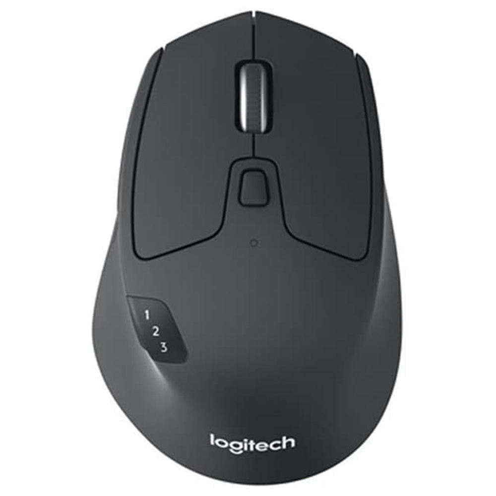 Logitech M720 Multi-device Dual-mode Wireless Mouse 1000DPI Bluetooth Unifying Connection 2 Years Battery Life 8 Buttons With Side Key Hyper-Fast Scrolling - Black