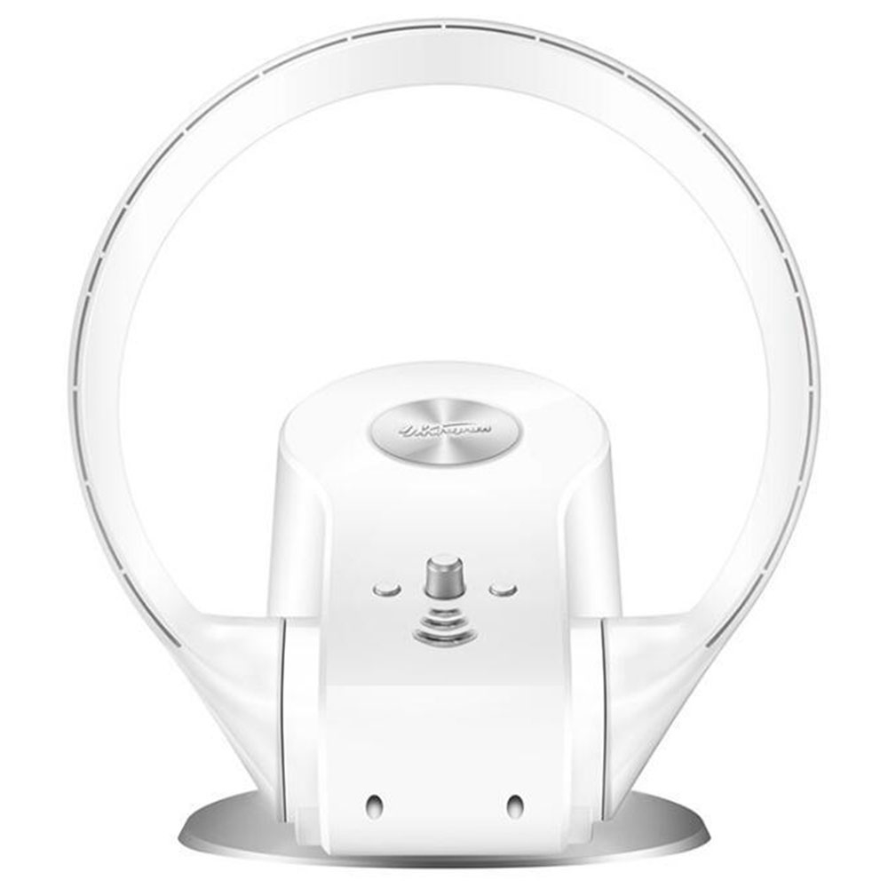 

Portable Intelligent Silent Folding Leafless Fan Desktop Wall-mounted Dual-use Remote Control Stepless Speed Regulation Circulating Air Summer Cool Down For Office Home - White
