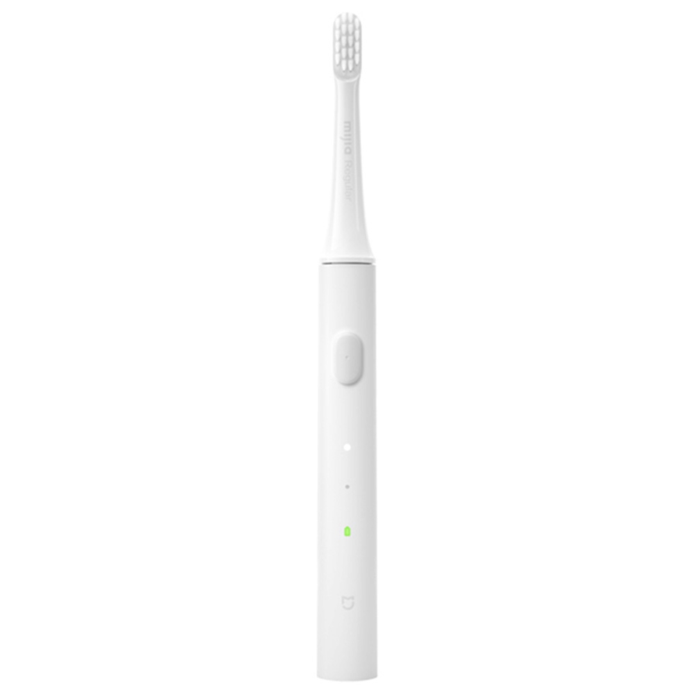 2PCS Xiaomi Mijia T100 Smart Sonic Electric Toothbrush High-density Soft Hair Two Cleaning Modes IPX7 Waterproof USB Charging 30 Days Battery Life Oral Care Whitening - White