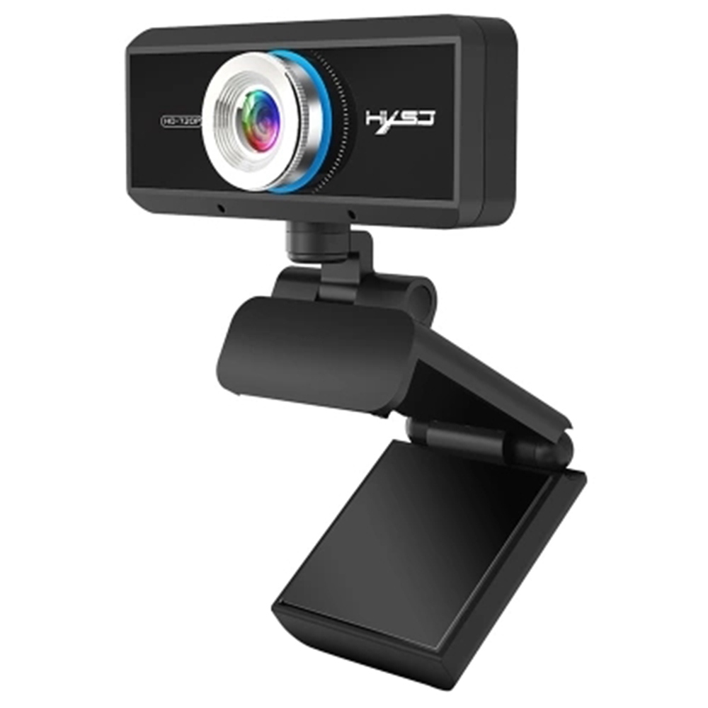 HXSJ S90 720P HD Webcam For Laptop Desktop TV Black