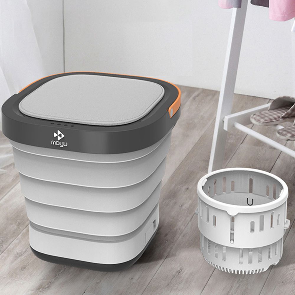 Moyu Portable Mini Folding Automatic Washing Machine Gray
