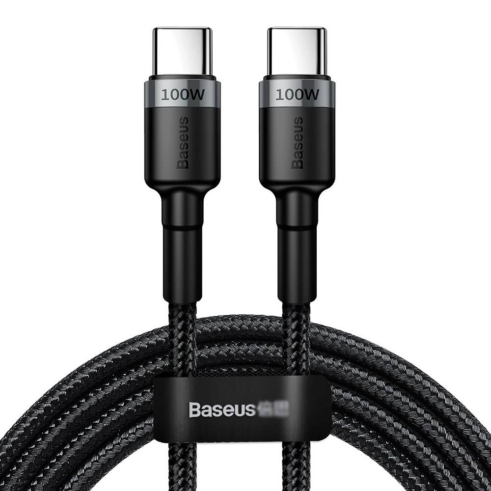 

Baseus CafuLe 2m Type-C PD 2.0 Flash Charging Data Cable Support 100W / 20V / 5A / QC 3.0 Fast Charge For Laptop / Mobile - Black