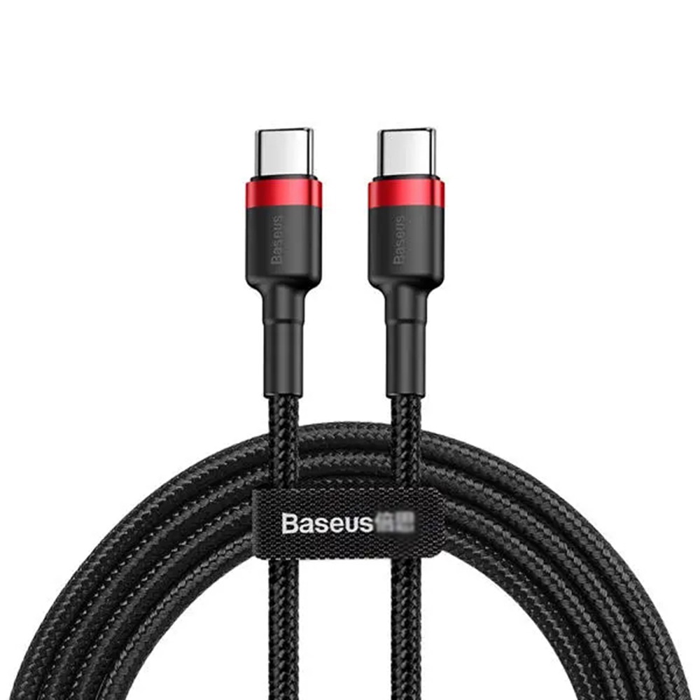 

Baseus 1m Type-C PD2.0 QC3.0 60W Flash Charging Data Cable 20V / 3A Maximum Current 480Mbps Sync Speed For Macbook iPad Pro - Black