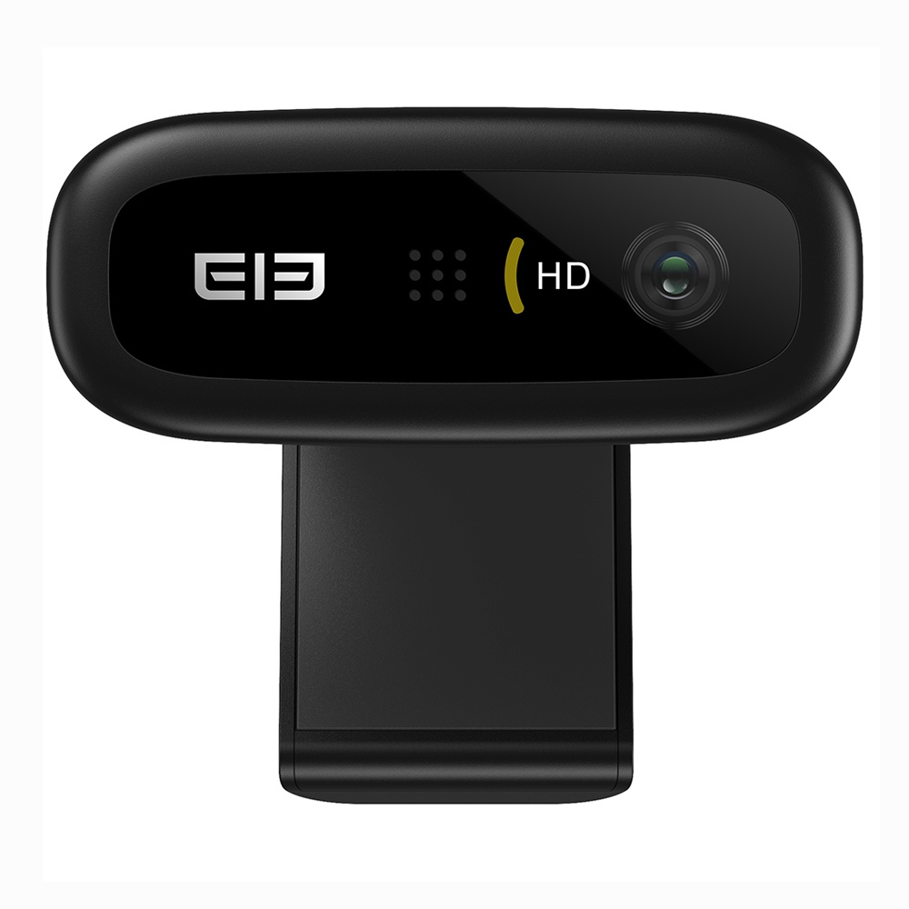 Elephone Ecam X 1080P HD Webcam 5.0 MegaPixels Auto Focus Built-in Microphone for PC Laptop Tablet TV Online Course Studying Video Conference - Black