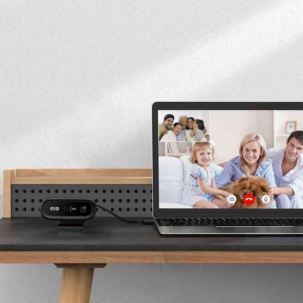 Elephone Ecam X 1080P HD Webcam 5.0 MegaPixels Black