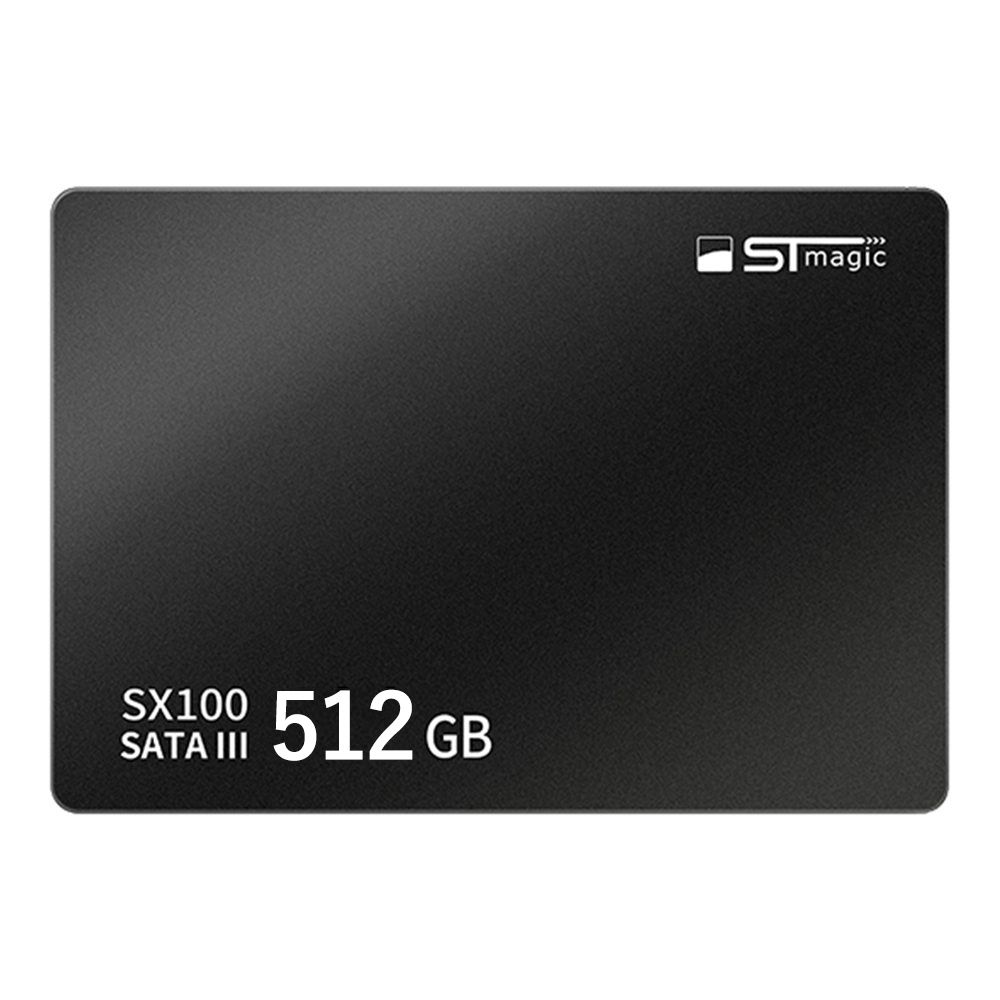 Stmagic SX100 512GB SSD 2.5 İnç Katı Hal Sürücü SATA3 Arayüzü 496MB / s Okuma Hızı LDPC Hata Düzeltme - Siyah