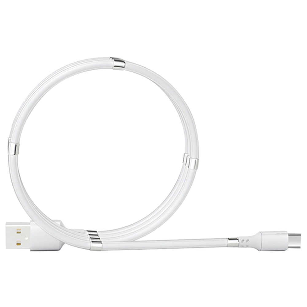 

0.9m Type-C Interface Magnetic Absorption Charging Data Cable - White