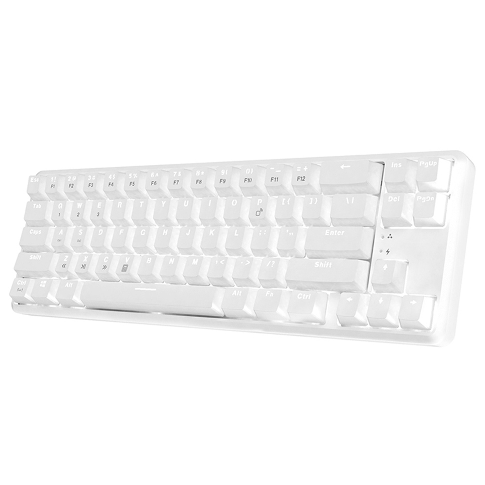 Ajazz K680T Backlight Mechanical Keyboard Black Switch White