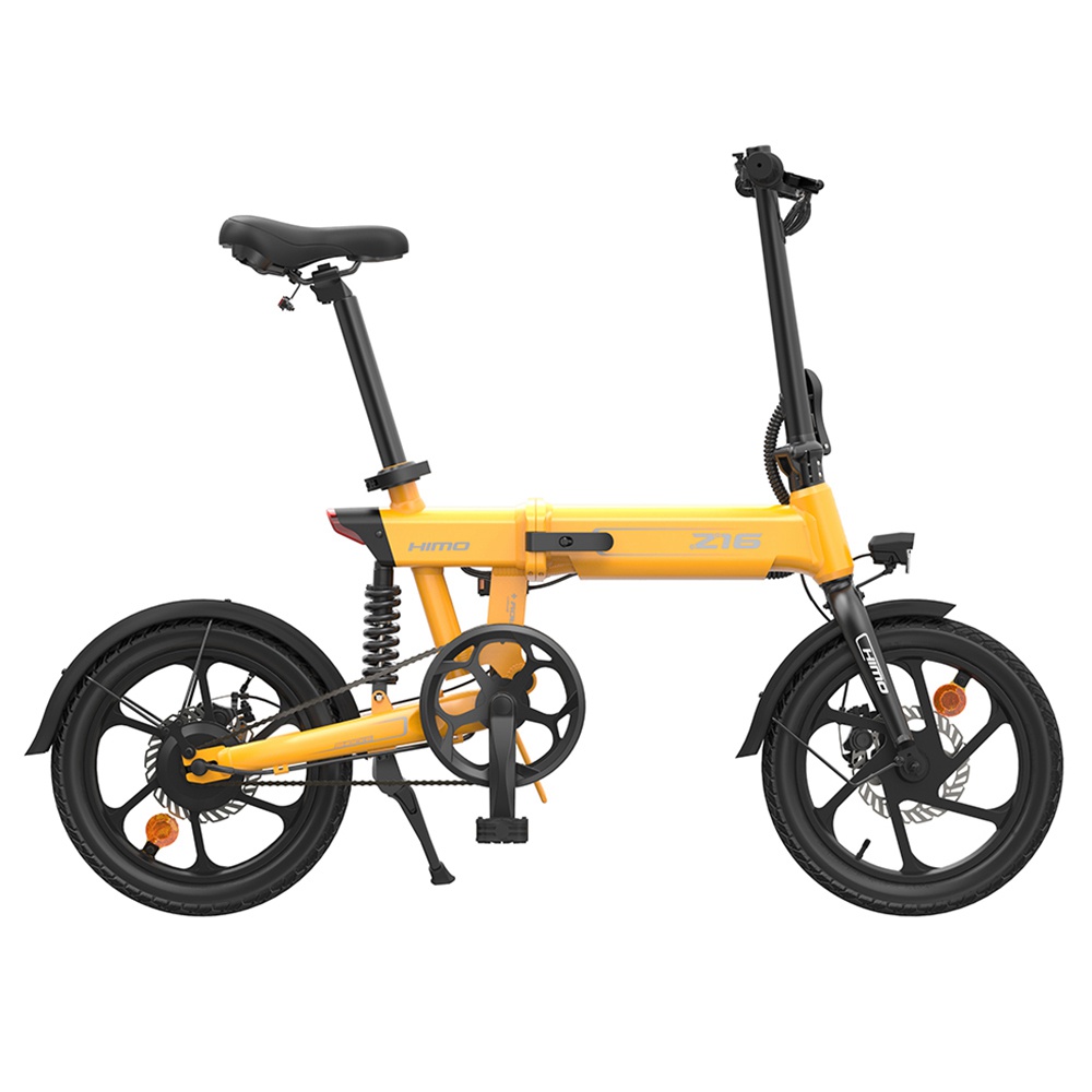 

HIMO Z16 Folding Electric Bicycle 250W Motor Up To 80km Range Max Speed 25km/h 10Ah Removable Battery IPX7 Waterproof Smart Display Dual Disc Brake Global Version - Yellow