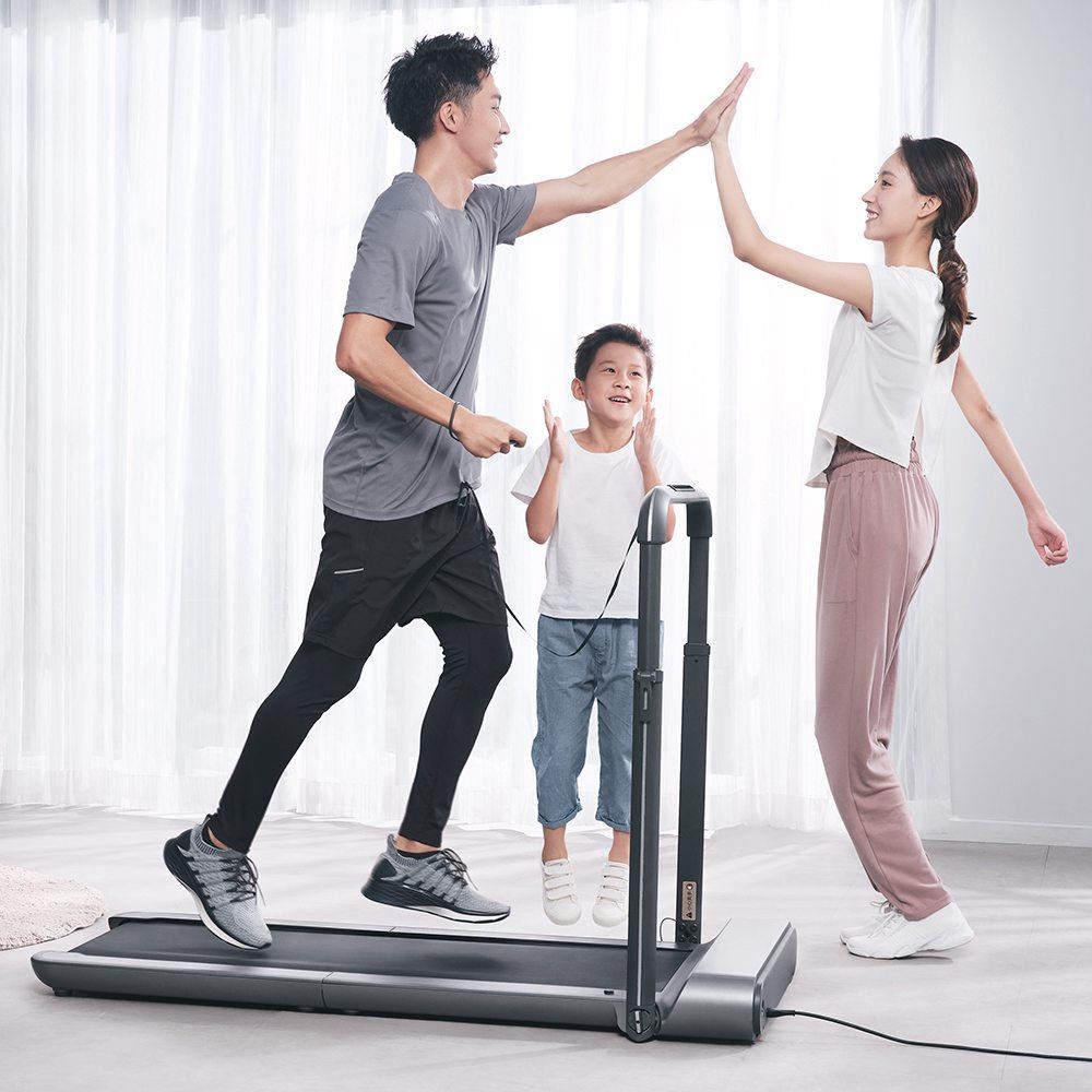 KingSmith WalkingPad R1 Pro Treadmill 2 in 1 Smart Folding Walking and Runing Machine APP Foot Step Speed ​​Control Outdoor Indoor Fitness Exercise Gym Alternative EU Version From Xiaomi Ecosystem - Silver