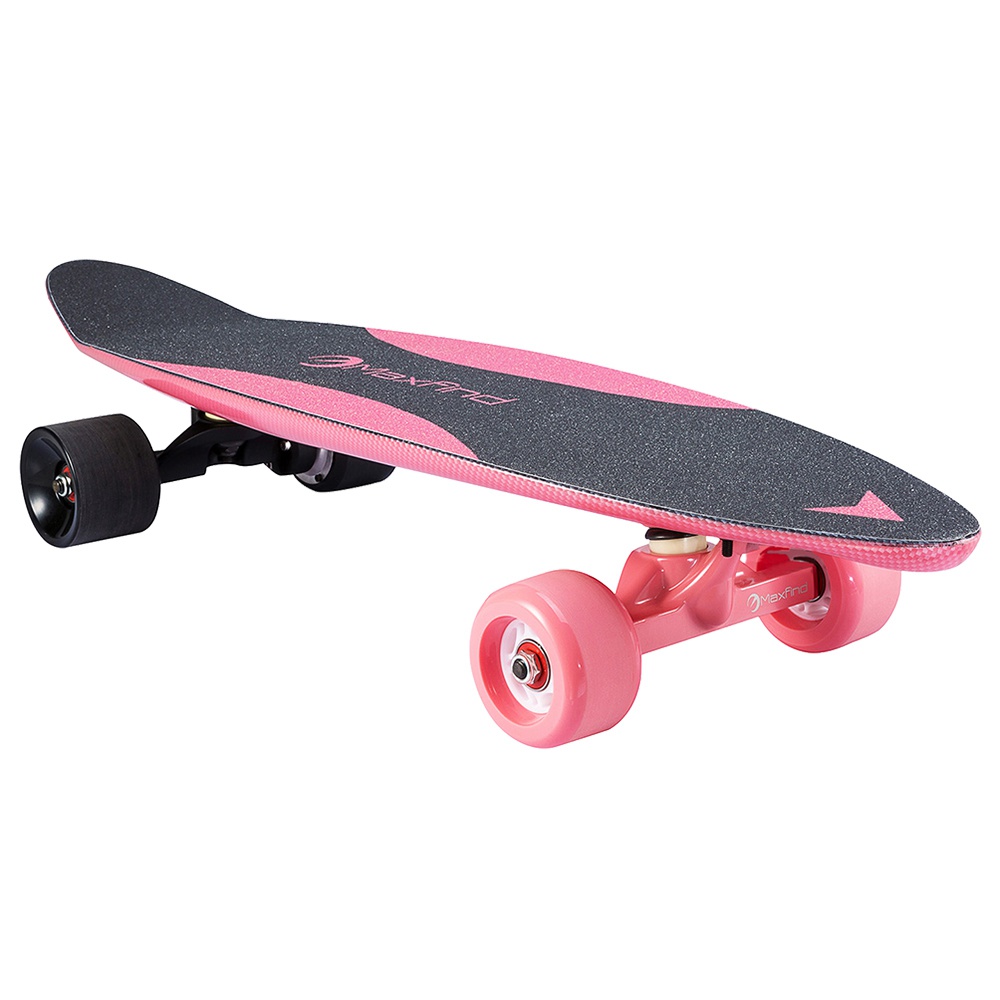 

Maxfind MAX-C Electric Skateboard 2.2Ah Led Light 500W Motor With Wireless Remote Controller - Pink
