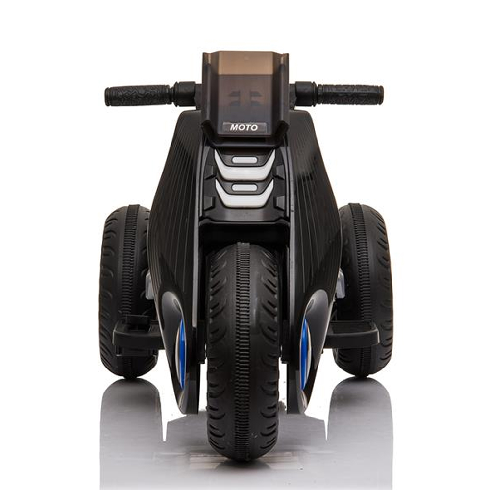 Children Electric Motorcycle 3 Wheels Double Drive Black