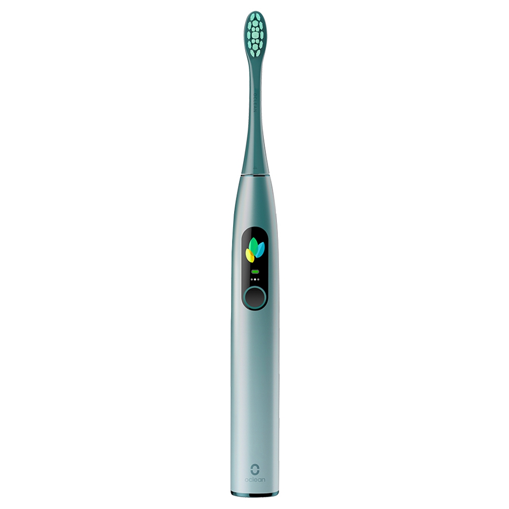 

Xiaomi Oclean X Pro Global Version Smart Sonic Electric Adult Toothbrush IPX7 Waterproof Adjustable Strength Color Touch Screen USB Charging Holder 800mAh Lithium Battery APP Control - Green