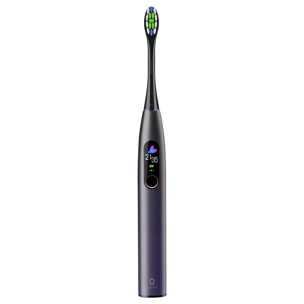 

Xiaomi Oclean X Pro Global Version Smart Sonic Electric Adult Toothbrush IPX7 Waterproof Adjustable Strength Color Touch Screen USB Charging Holder 800mAh Lithium Battery APP Control - Purple