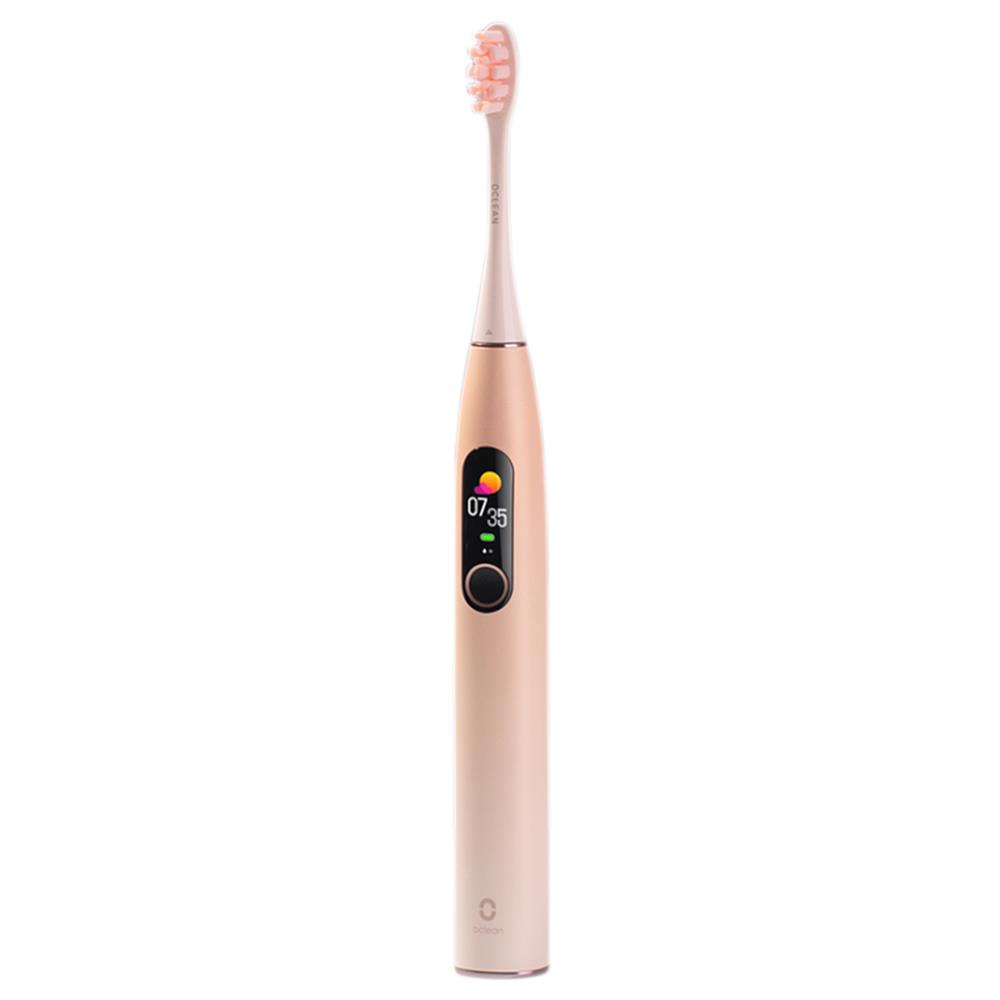 

Xiaomi Oclean X Pro Global Version Smart Sonic Electric Adult Toothbrush IPX7 Waterproof Adjustable Strength Color Touch Screen USB Charging Holder 800mAh Lithium Battery APP Control - Pink
