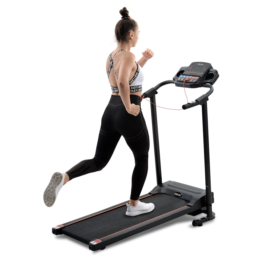 Merax Foldable Treadmill Running Machine with Loudspeaker for Home Gymnastics-Fitness