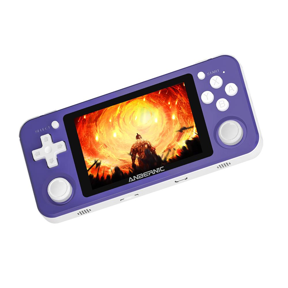 ANBERNIC RG351P Retro Game Console PS1 RK3326 64G Open Source System 3.5 inch IPS Screen - Purple