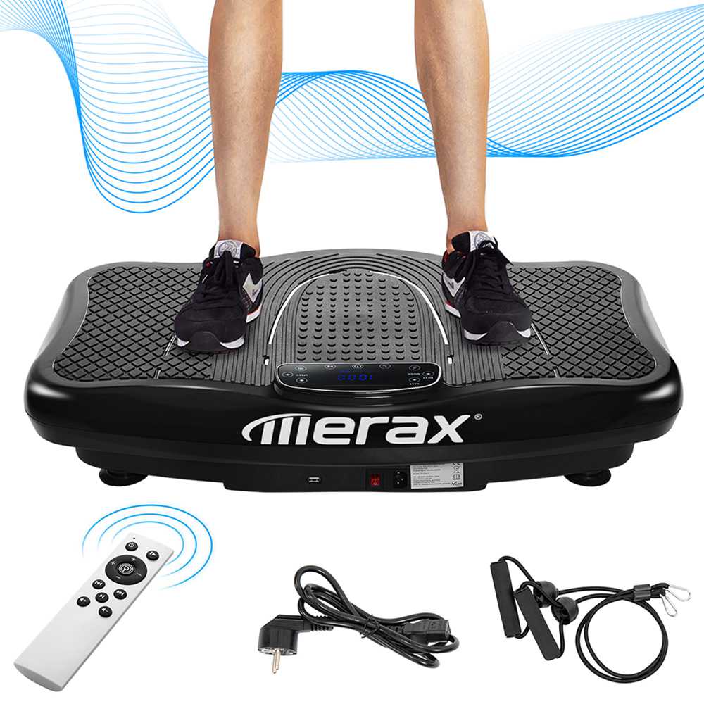 Merax Vibration Plate Lose Weight 2D Wipp Vibration Black