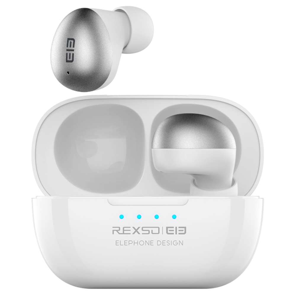 Elephone Elepods S TWS Bluetooth 5.0 Earphone Noise Cancelling Mic Low Latency Gaming Earbus -White