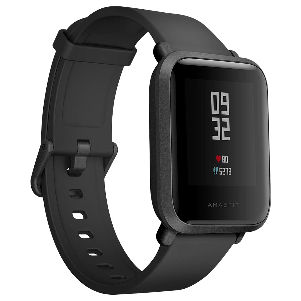 Xiaomi Huami Amazfit Bip Smartwatch with All-Day Heart Rate and Activity Tracking, Sleep Monitoring, GPS, 45 Days Ultra-Long Battery Life, Bluetooth, IP68 Waterproof -Used Excellent Condition 99% New (Black)