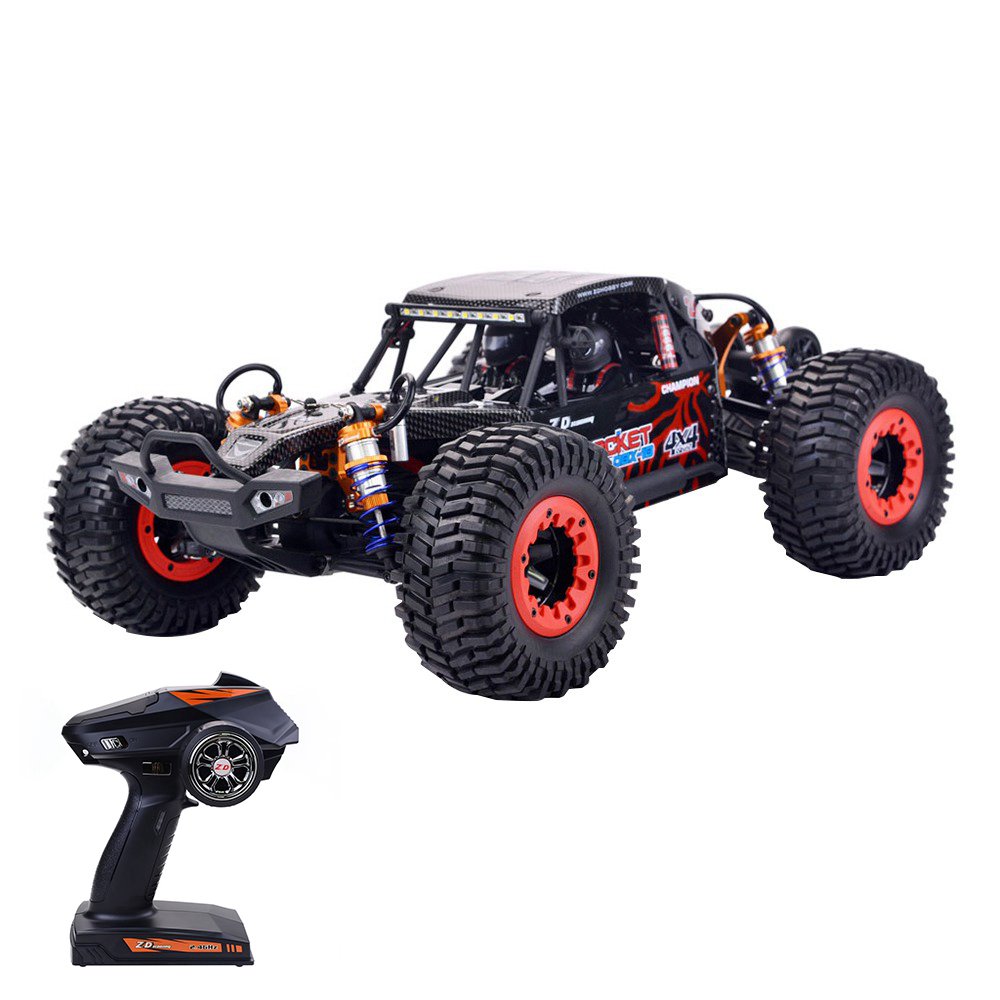 

ZD Racing DBX-10 2.4G 1/10 4WD 80km/h Desert Truck Off Road Brushless RC Car - Red with Head Up Wheel