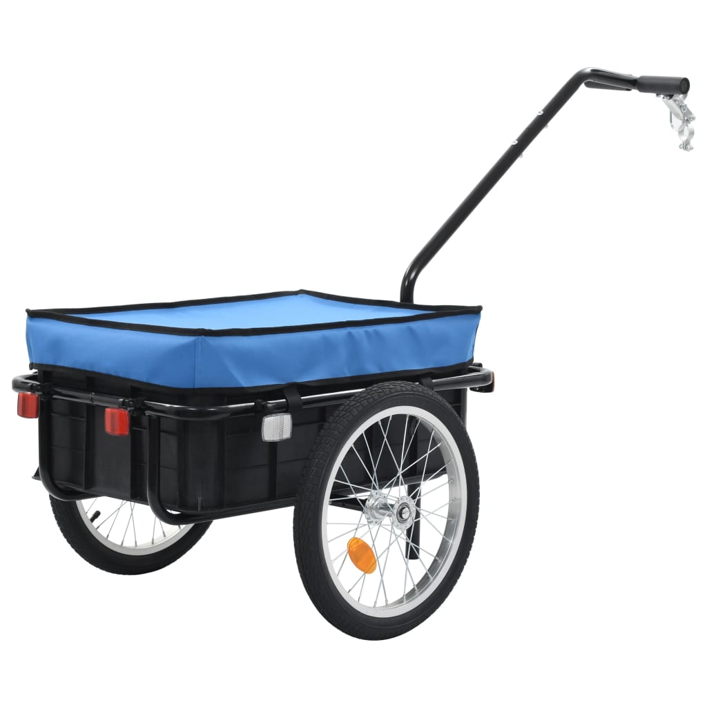 Rimorchio Bike Cargo / Carro a mano 155x61x83 cm Acciaio Blu