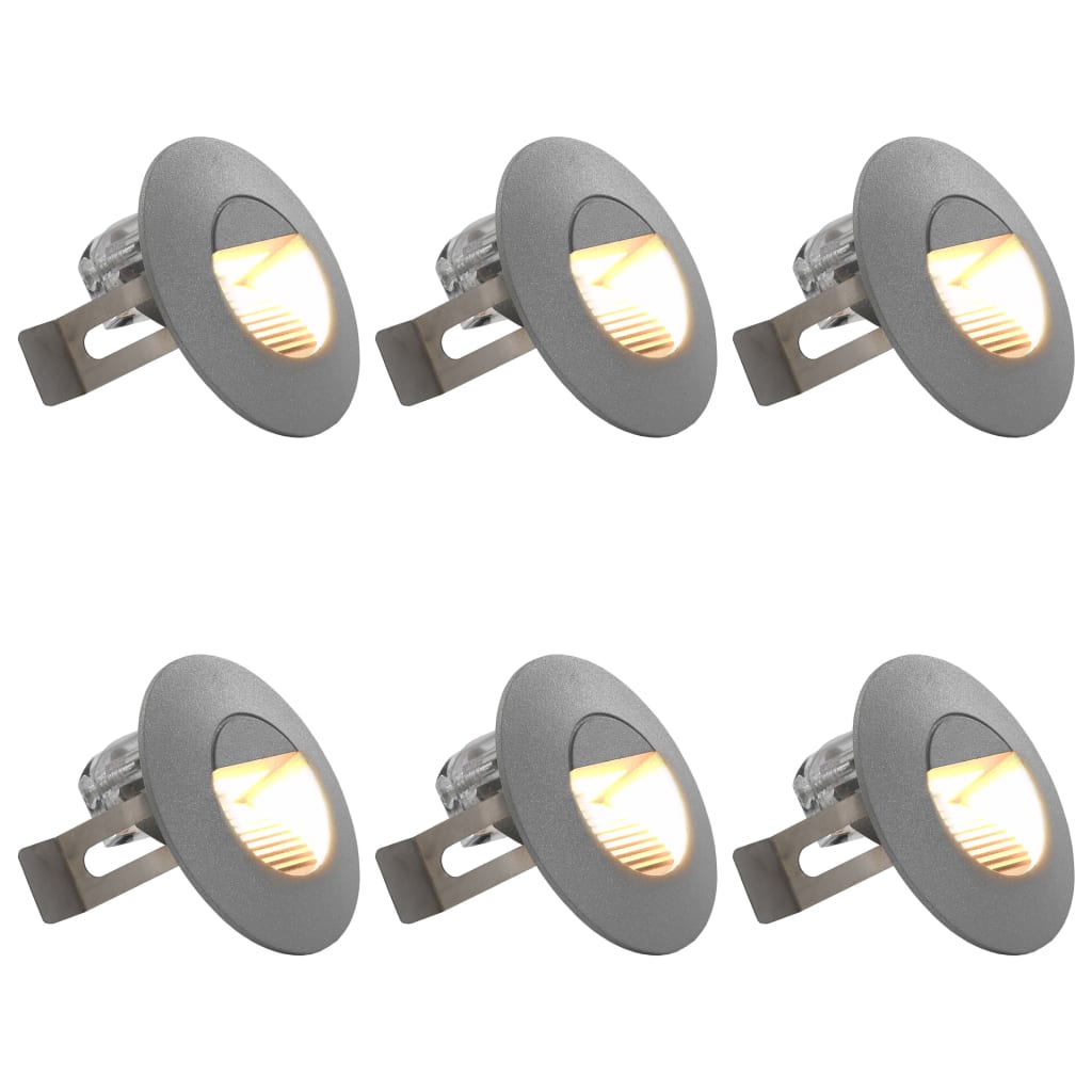 

Outdoor LED Wall Lights 6 pcs 5 W Silver Round