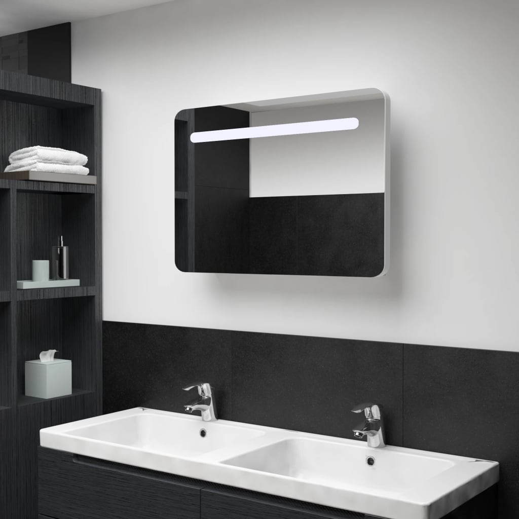 

LED Bathroom Mirror Cabinet 80x11x55 cm