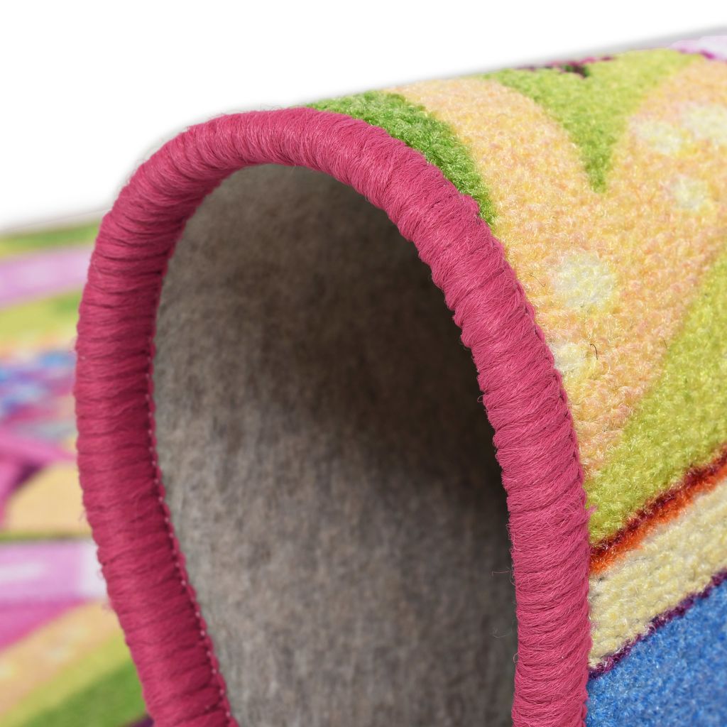Play Mat Loop Pile 80x120 cm Sweet Town Pattern