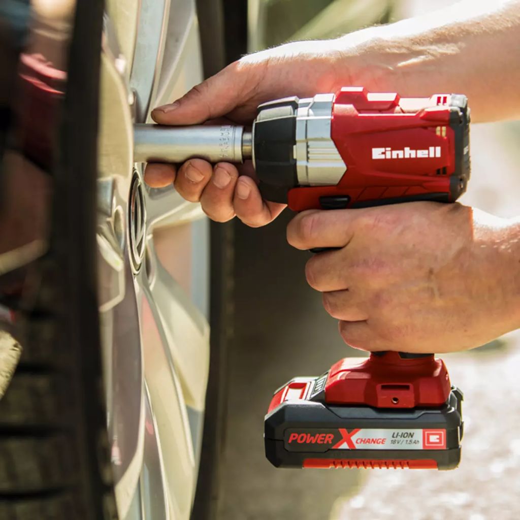 Einhell Cordless Impact Wrench TECW 18 Li BLsolo Red 4510040