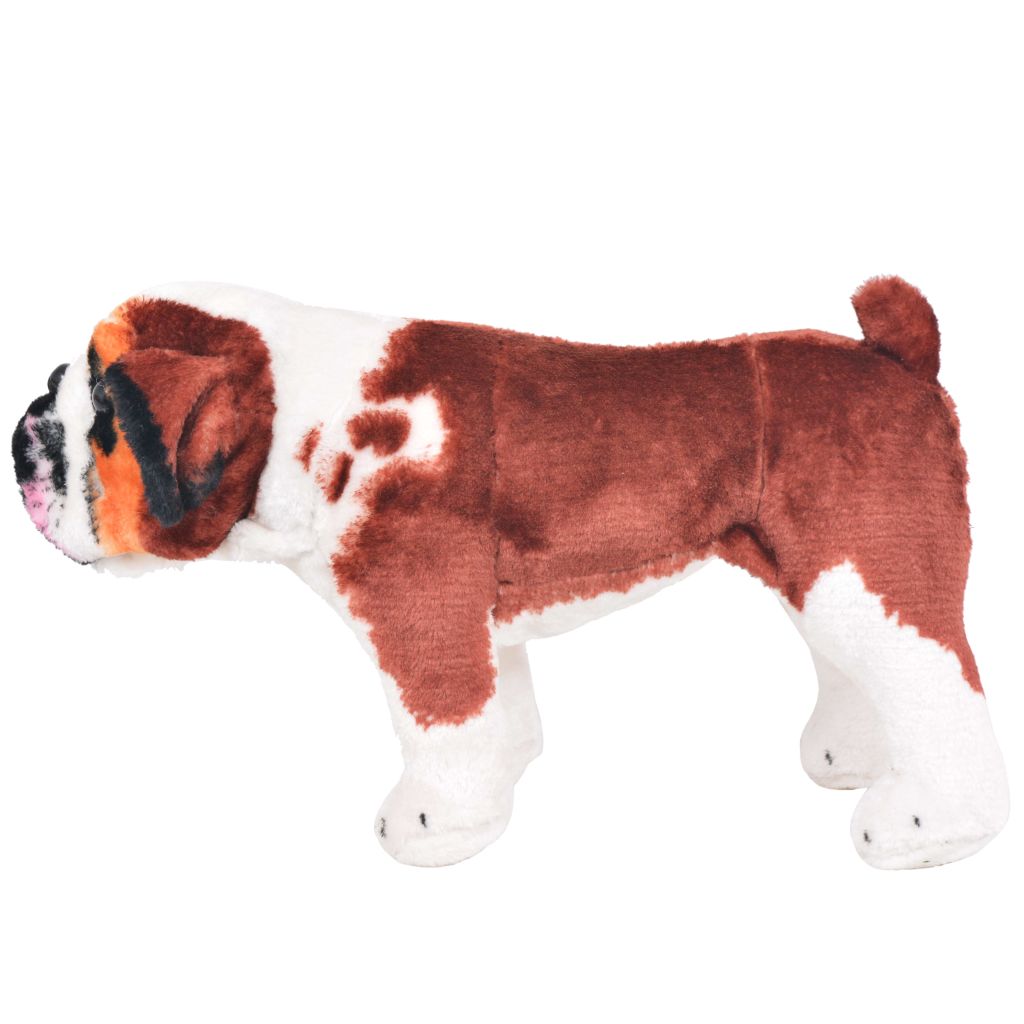 white bulldog plush