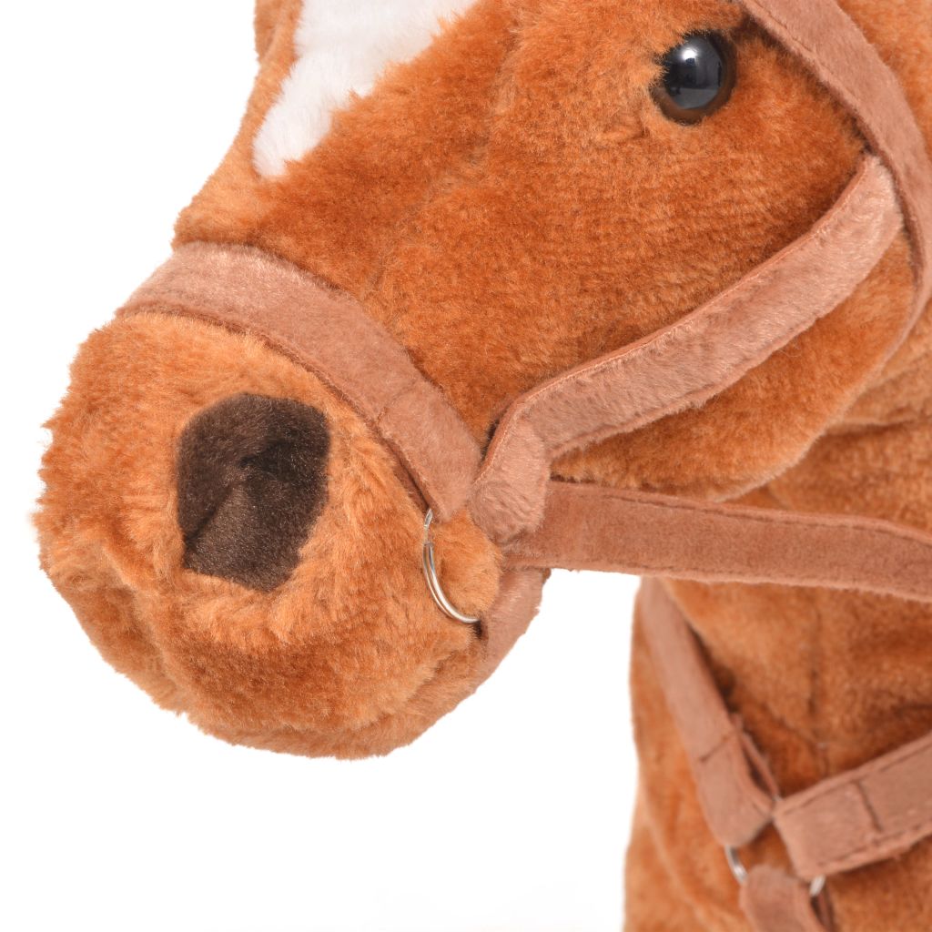 standing plush horse