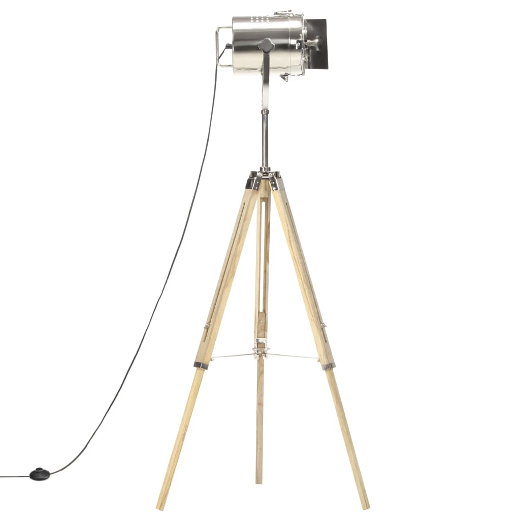 Tripod Floor Lamp Solid Mango Wood 140 cm