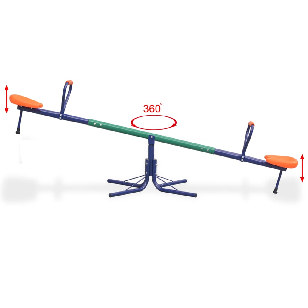 360-degree Rotating Seesaw Orange