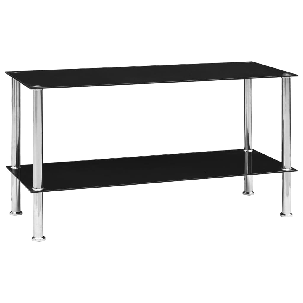 

Coffee Table Black 110x43x60 cm Tempered Glass