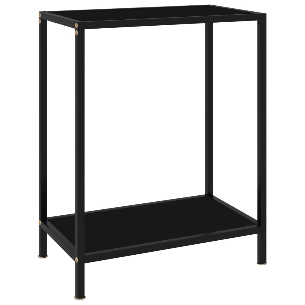 

Console Table Black 60x35x75 cm Tempered Glass