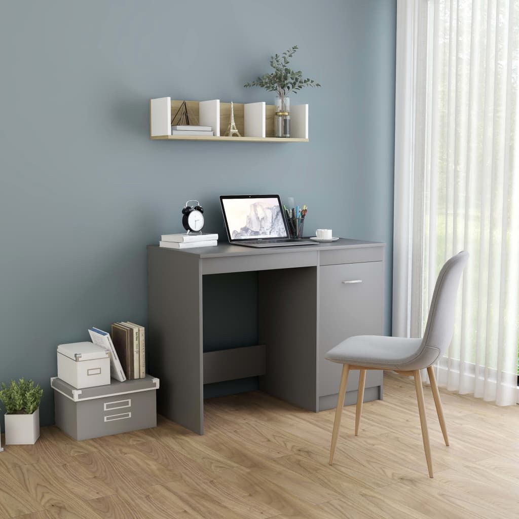 

Desk Grey 100x50x76 cm Chipboard