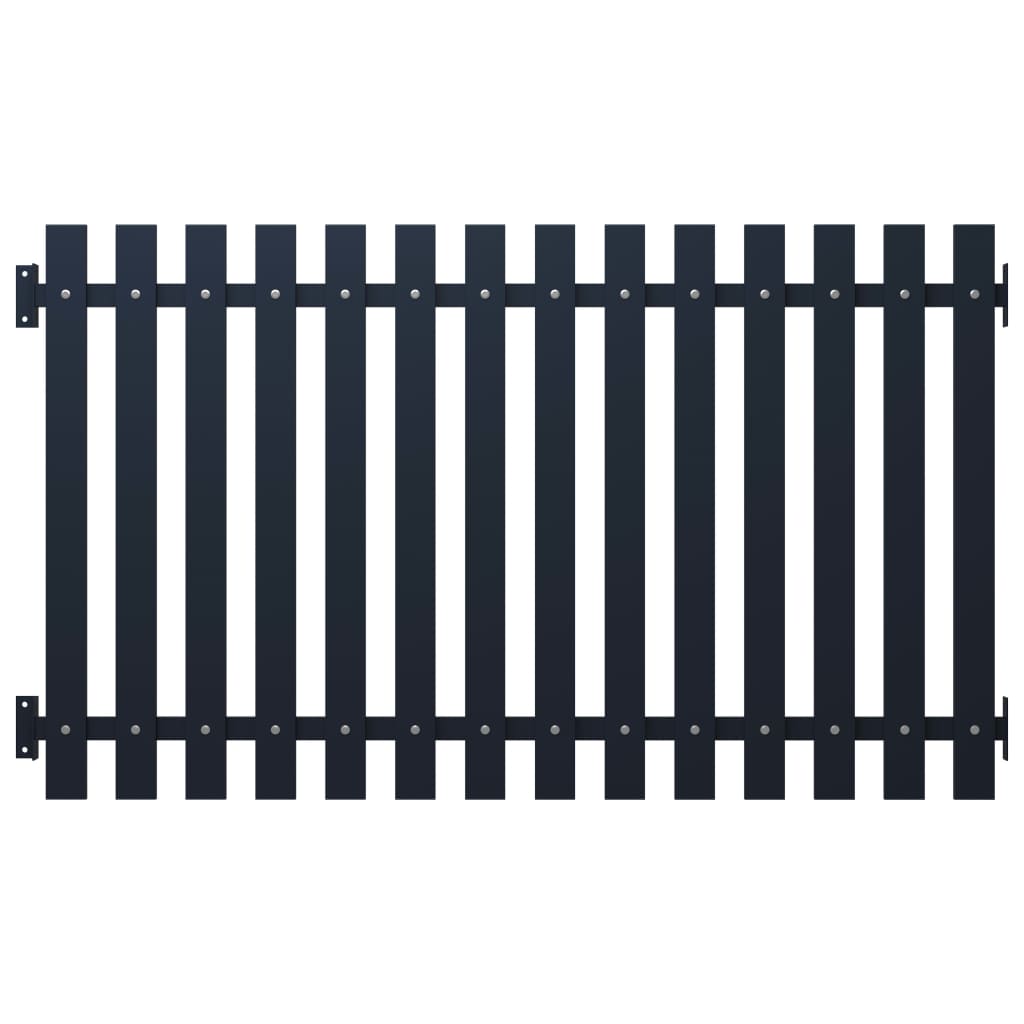 

Fence Panel Anthracite 170.5x150 cm Powder-coated Steel