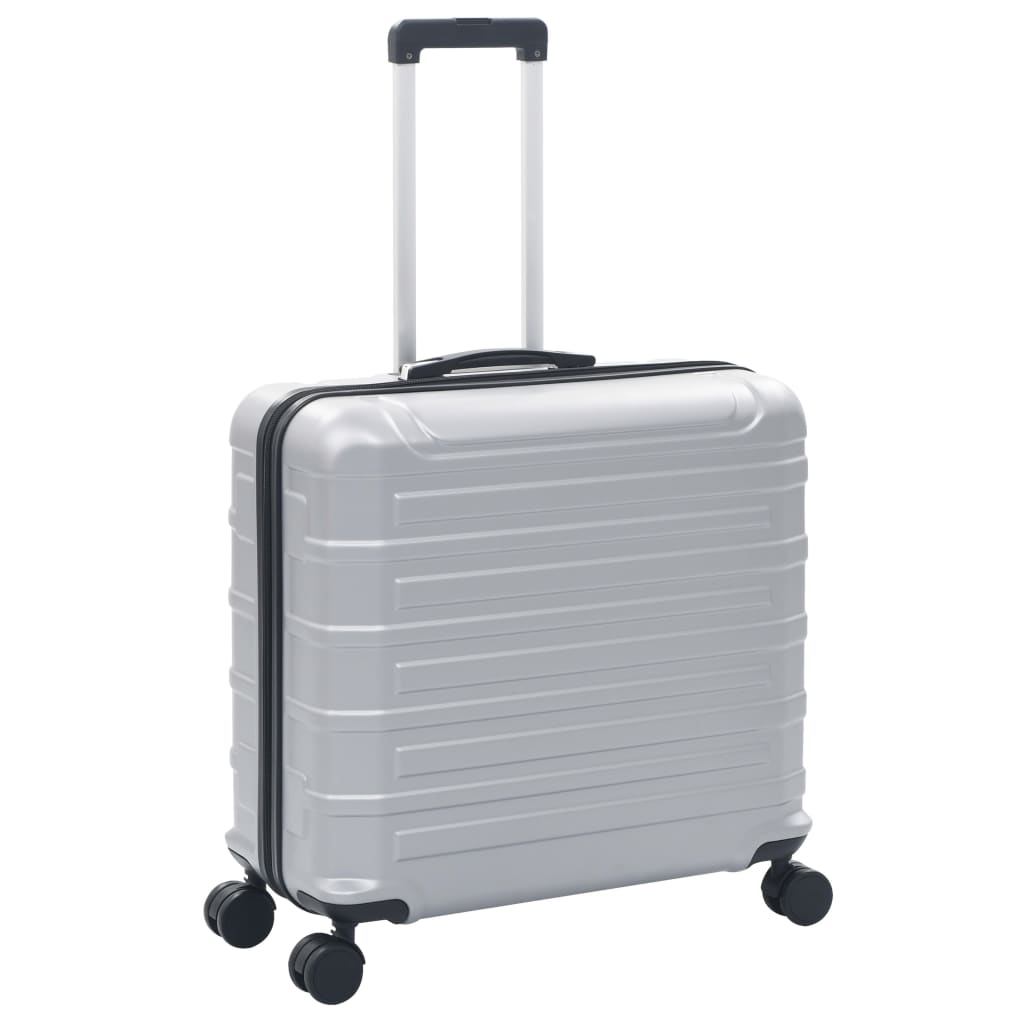 Hardcase Trolley Set 2 pcs Silver ABS