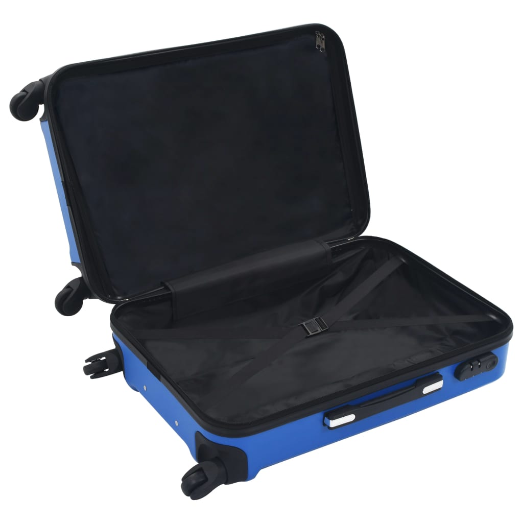 Hardcase Trolley Set 3 pcs Blue ABS