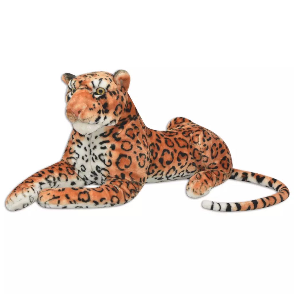 Леопард Игрушка Плюшевый Коричневый XXL