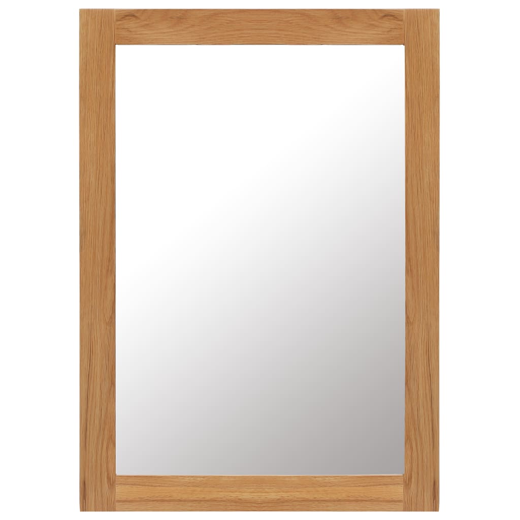 مرآة 50x70 سم من خشب البلوط الصلب