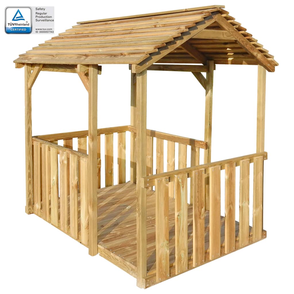 Domek na świeżym powietrzu Pawilon 122.5x160x163 cm Drewno sosnowe