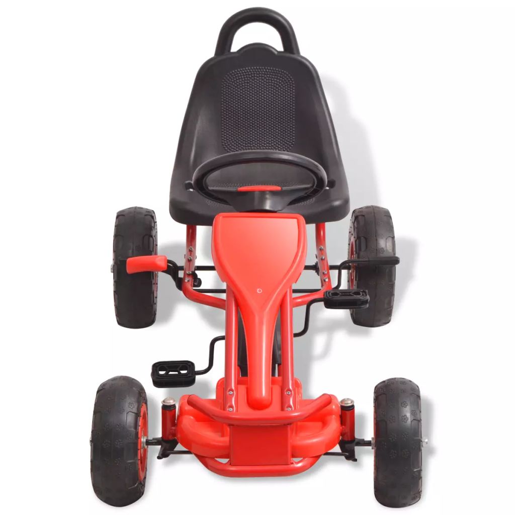 Pedal GoKart with Pneumatic Tyres Red Europe
